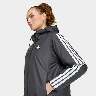 ADIDAS SPORTSWEAR Urheilutakki 'Essentials CLIMAWARM 3-Stripes Insulation Hooded' koossa M värissä musta / valkoinen, Tuotenäkymä