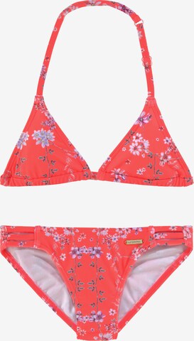 SUNSEEKER Triangle Bikini in Red: front