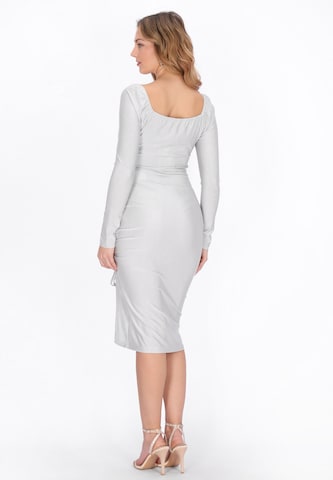 faina - Vestido 'Festive' em prata