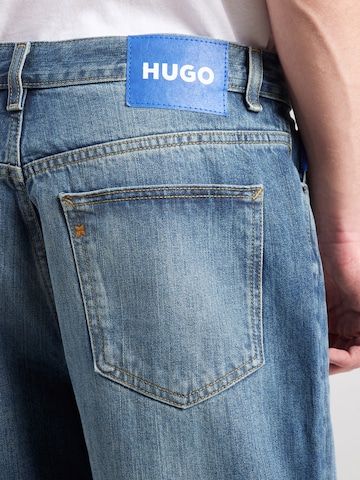 HUGO Loosefit Jeans 'Nate' in Blau