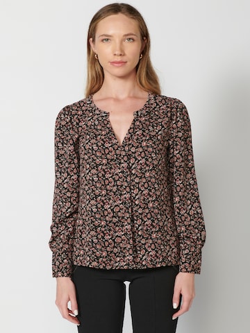 KOROSHI Blouse in Bruin: voorkant