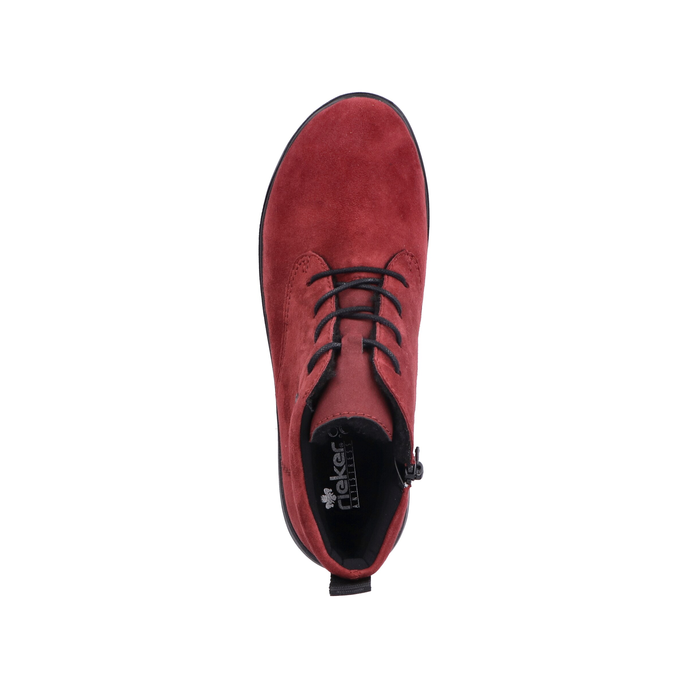 Bottines à lacets Rieker en rouge