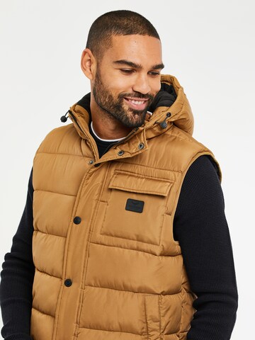 Threadbare Bodywarmer 'Ritcher' in Bruin