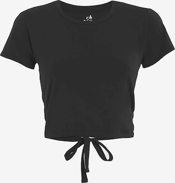 T-shirt DEHA en noir : devant