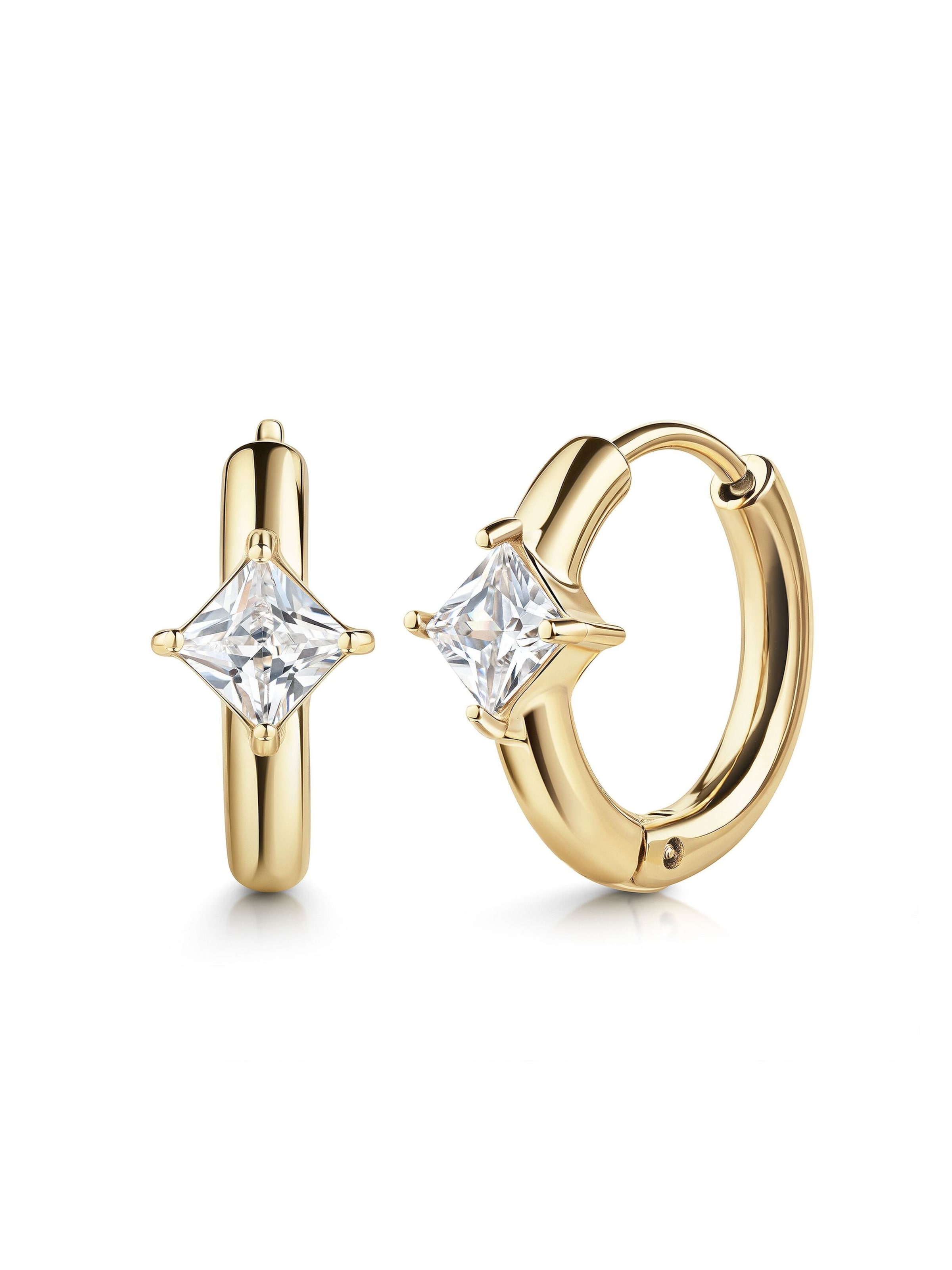 Zeeme Boucles d'oreilles en or, Vue avec produit