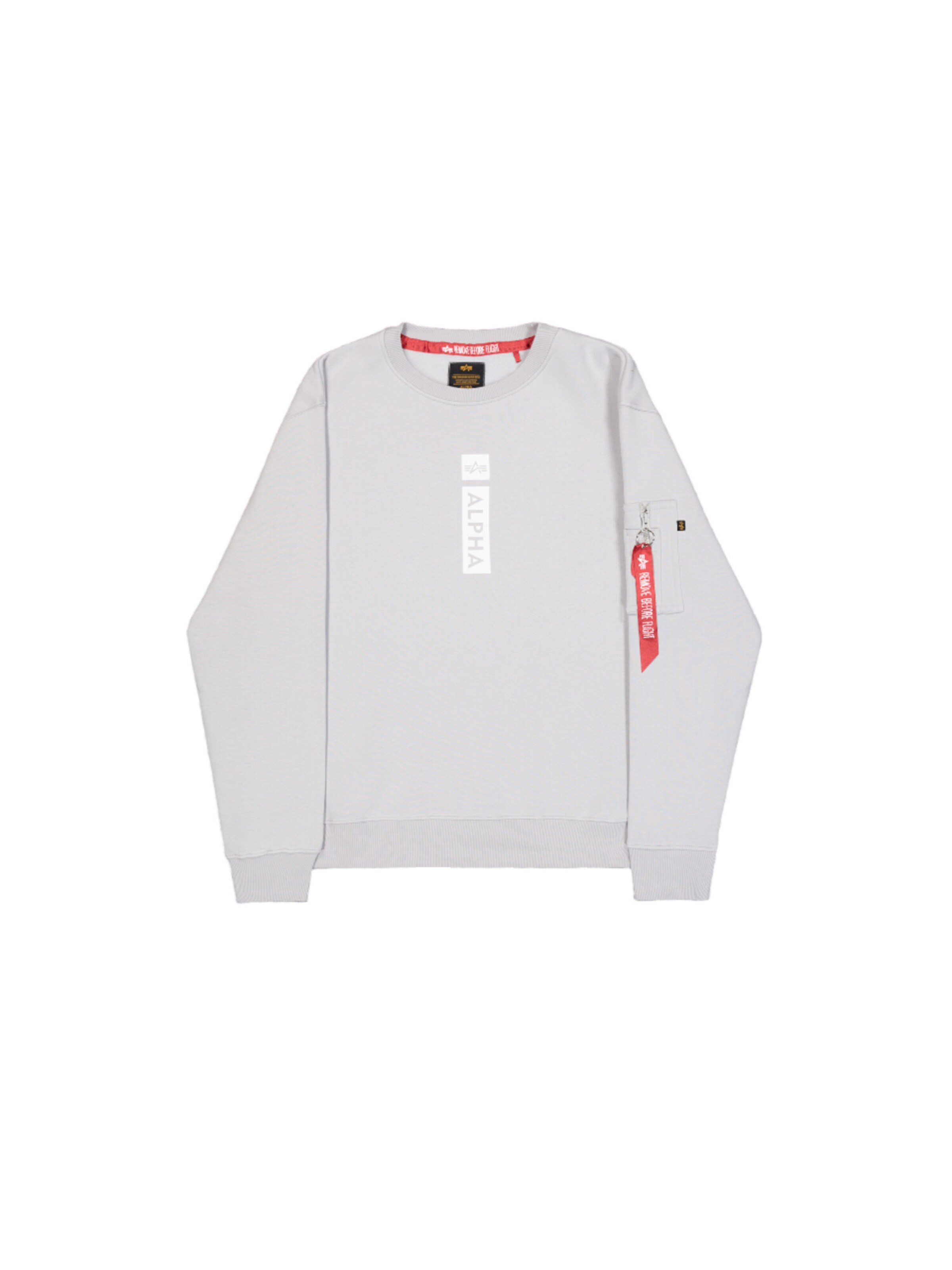 ALPHA INDUSTRIES Sweatshirt 'RP' in Grey: front