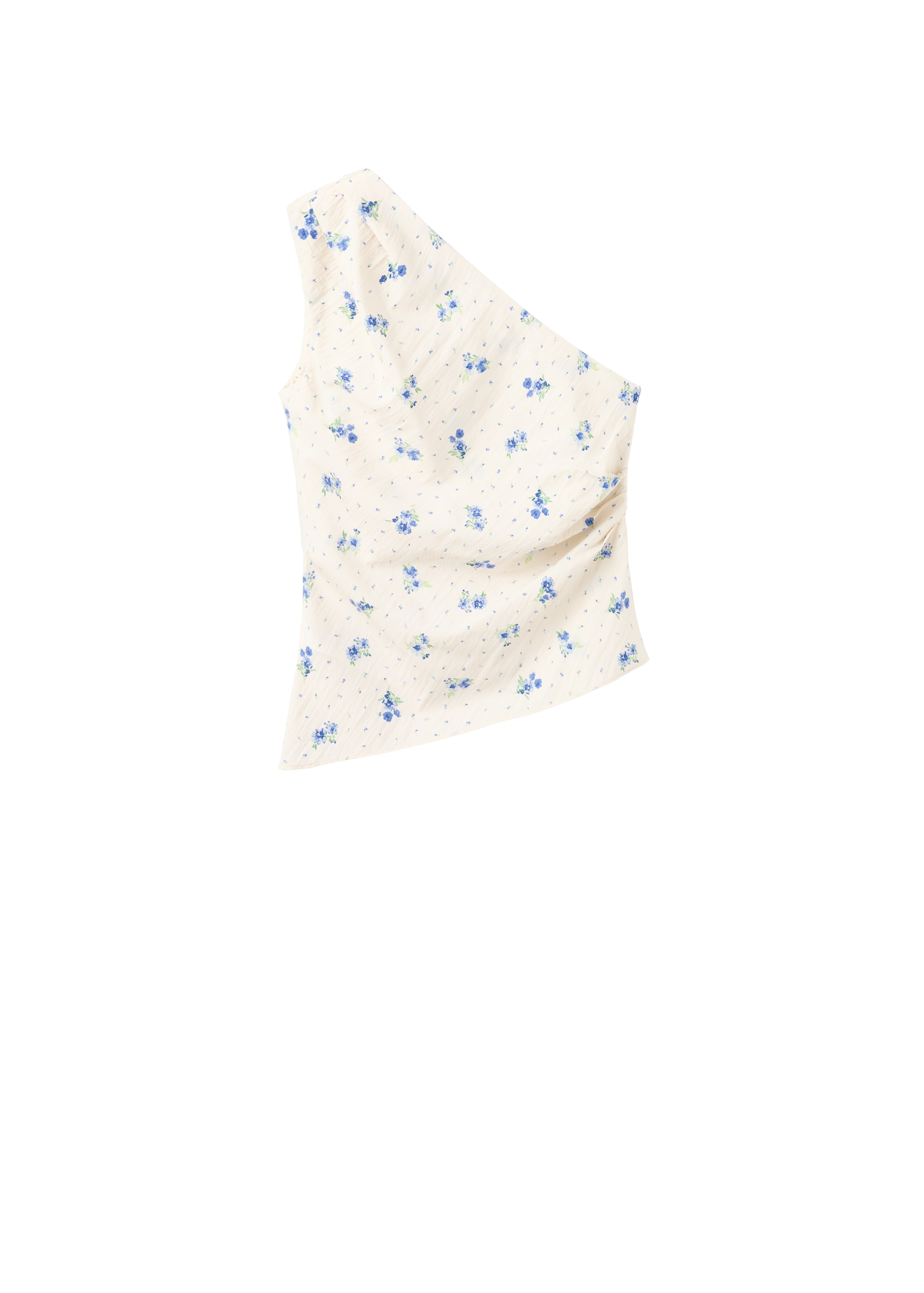 MANGO Top 'COYA' in XS in Light blue / Dark blue / Green / Off white, Item view