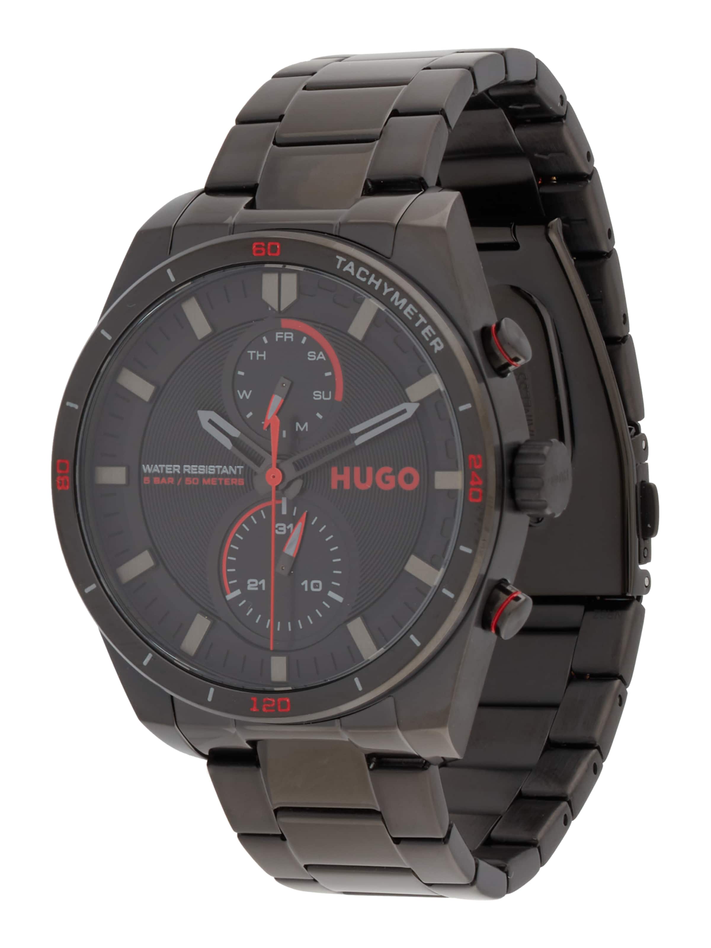 HUGO Analóg órák '#FAST' - fekete: elől