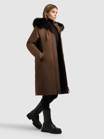 khujo Wintermantel 'Jilla' in Bruin
