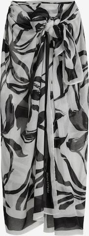 Marc O'Polo Pareo ' Abstract Flower ' in Schwarz: Vorderseite