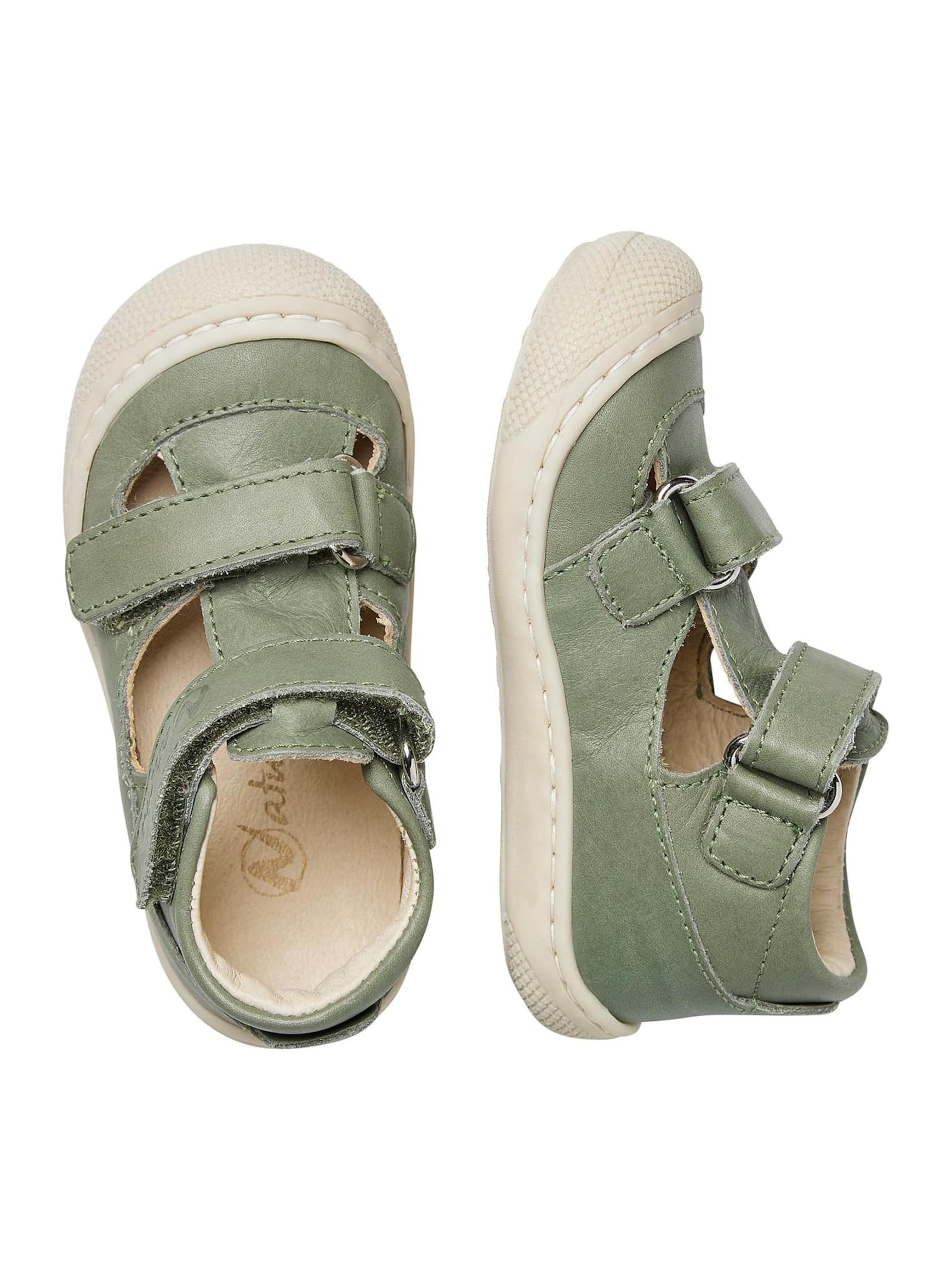 NATURINO Offene Schuhe 'PUFFY' in Grün