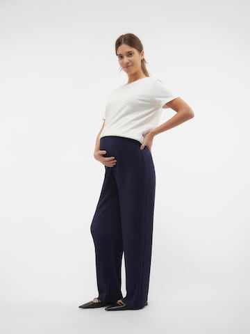 MAMALICIOUS Loose fit Pants 'CANA' in Blue