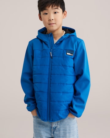 WE Fashion Between-season jacket in Blue: front