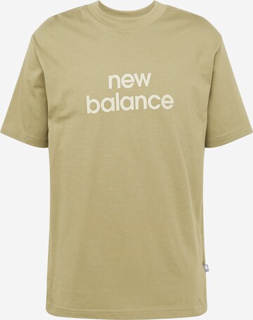 new balance Shirt 'Linear' in Green: front