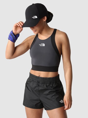 THE NORTH FACE Bustier Sport-BH in Grau: predná strana