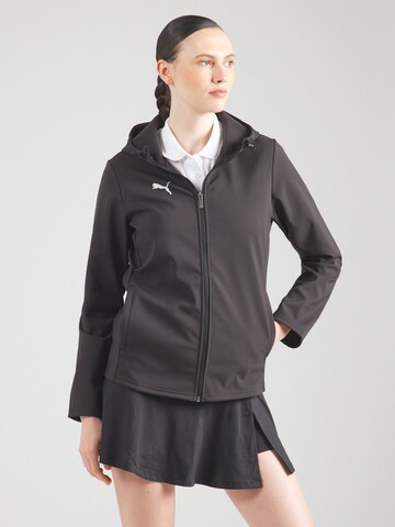 PUMA Sportjacke 'TeamADDITIONS' in Schwarz: Vorderseite