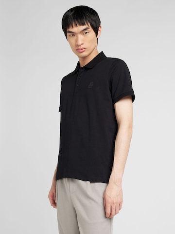 Karl Lagerfeld Poloshirt in Schwarz: Vorderseite