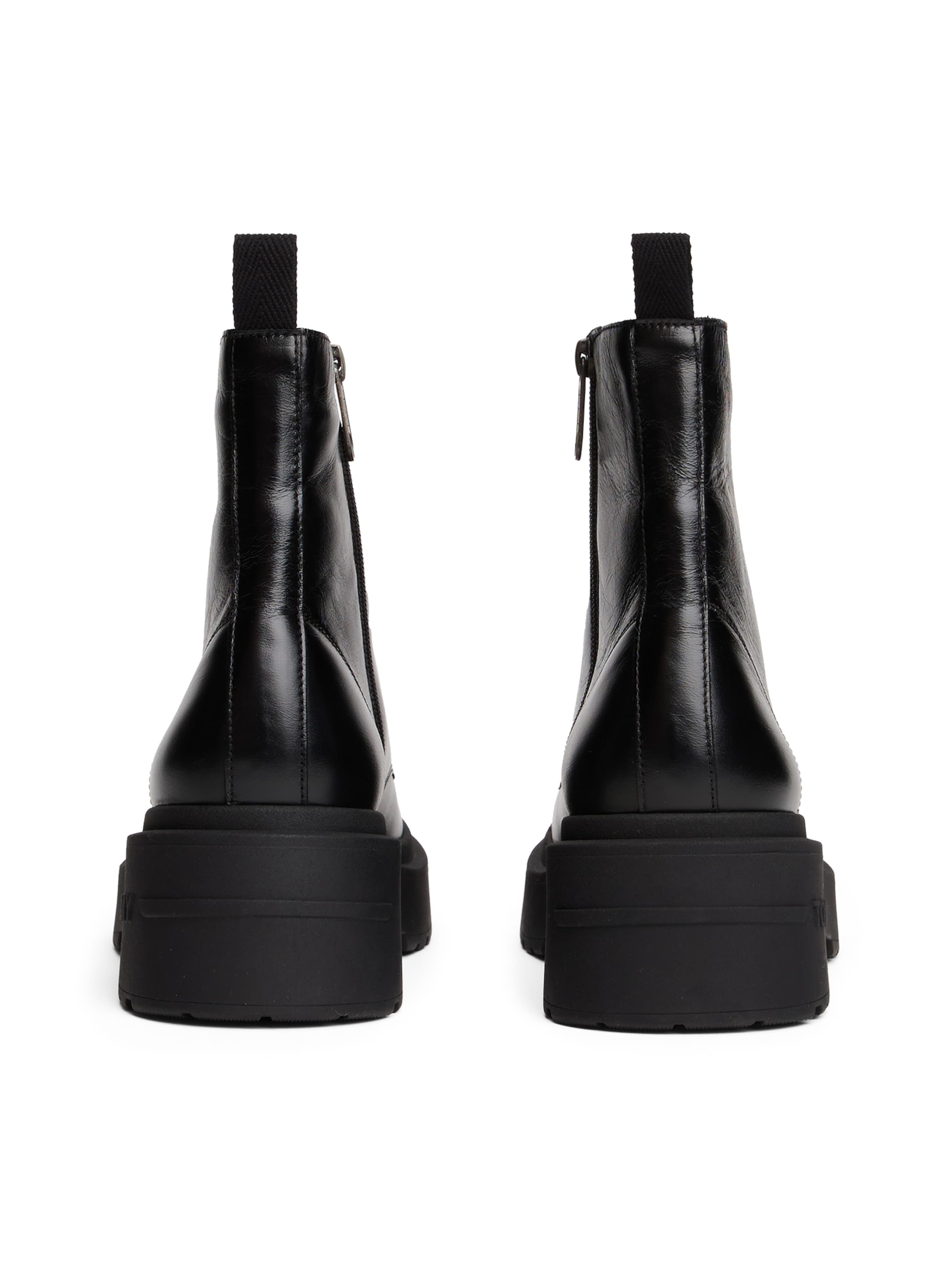 Tommy Jeans Šnurovacie členkové čižmy - Čierna