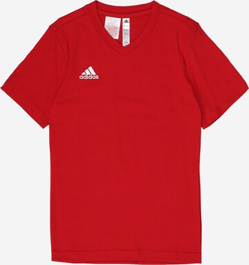 ADIDAS PERFORMANCE Функционална тениска 'Entrada 22' в червено: отпред