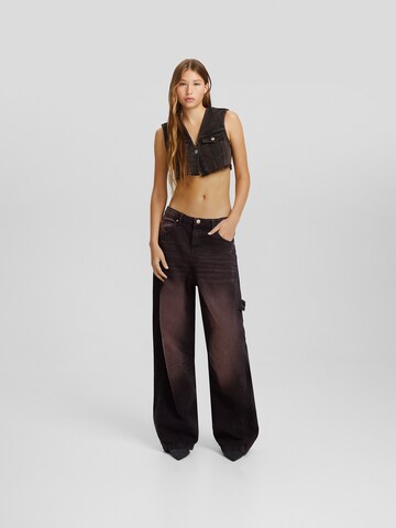 Bershka Wide leg Jeans i brun