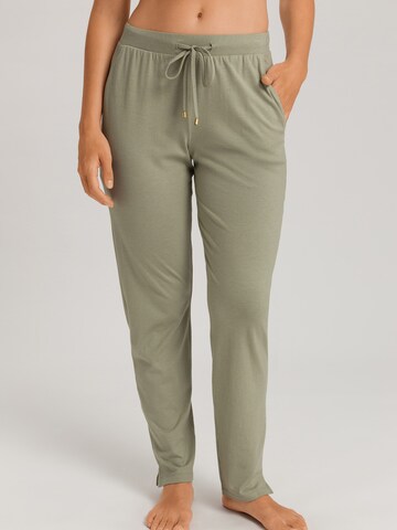 Hanro Pyjamahose ' Sleep & Lounge ' in Grün: Vorderseite