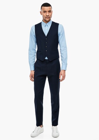 s.Oliver BLACK LABEL Slimfit Pantalon 'Cesano' in Blauw