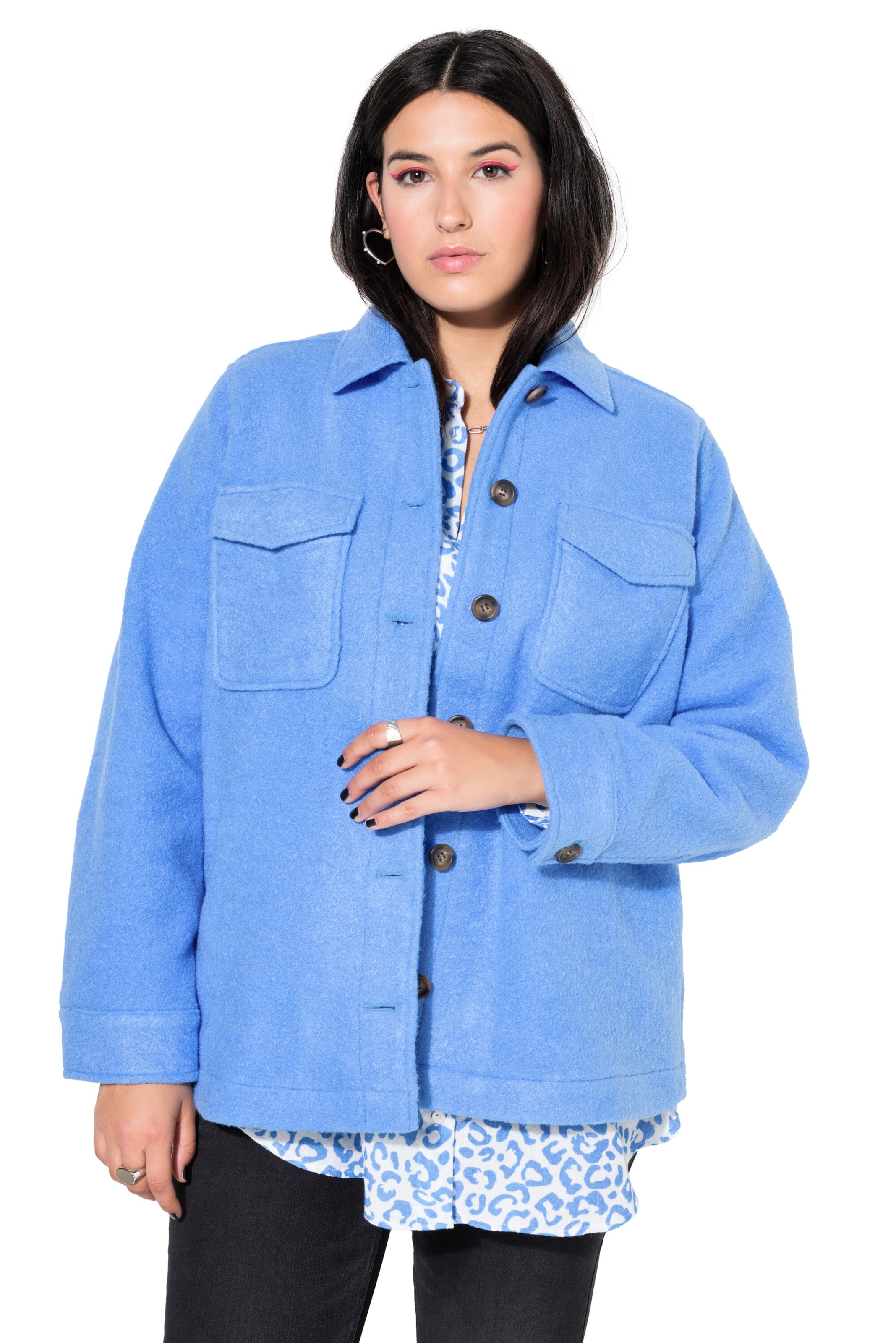 Studio Untold Übergangsjacke in Blau: Vorderseite