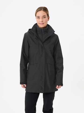 VAUDE Outdoorjas 'Idris IV' in Zwart: voorkant