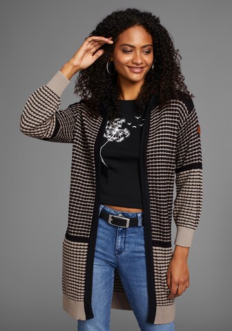 KangaROOS Knit Cardigan in Black: front