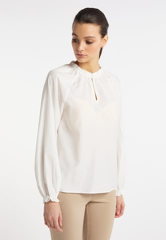 DreiMaster Klassik Blouse in Wit: voorkant