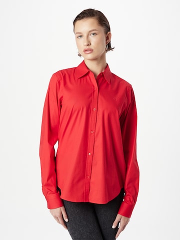 Camicia da donna 'Essential' di HUGO Red in rosso: frontale