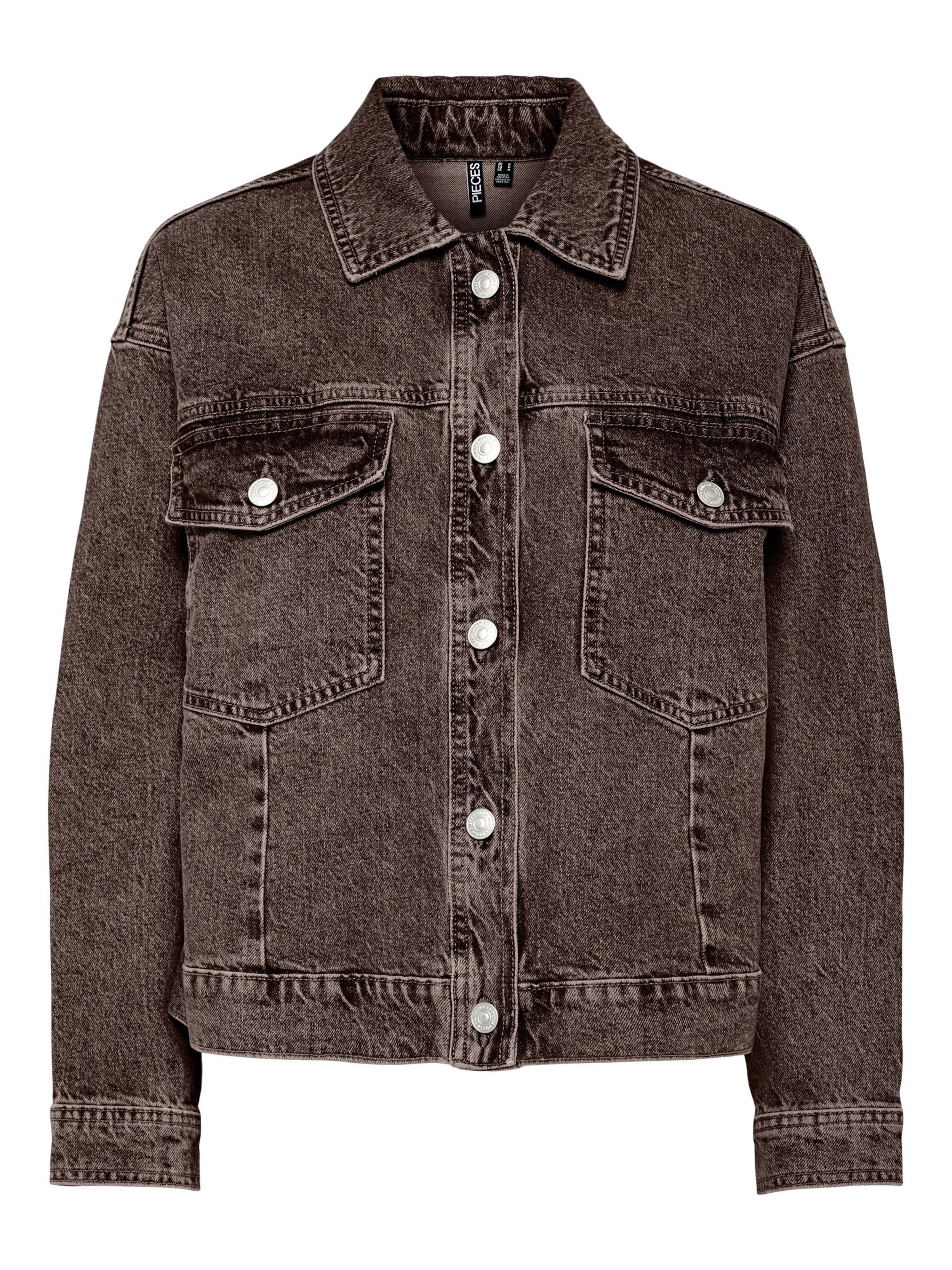 PIECES Overgangsjakke i brun: forside