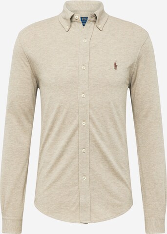 Chemise Polo Ralph Lauren en beige : devant