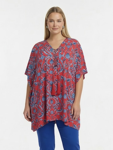 Cardigan YOEK en rouge : devant