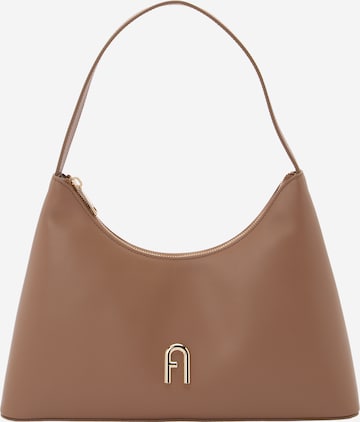 FURLA Наплечная сумка 'Diamante' в Коричневый: спереди