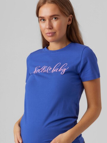 MAMALICIOUS T-shirt 'SOMYA' i blå