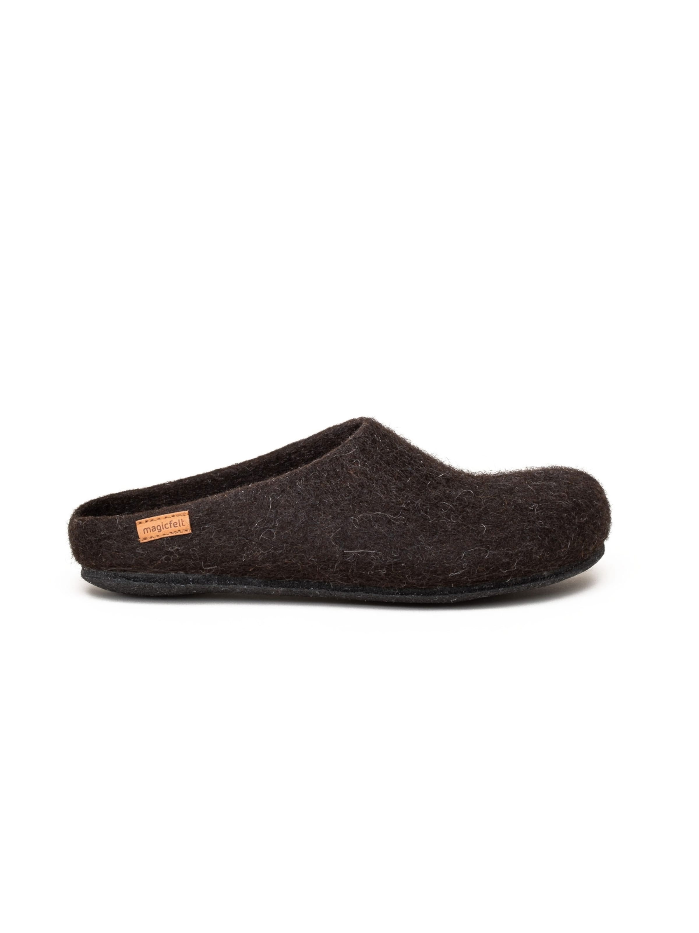 MagicFelt Slippers 'Filzpantoffel AT 719' in Brown
