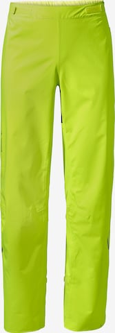 VAUDE Regular Outdoor Pants 'Moab' in Yellow: front