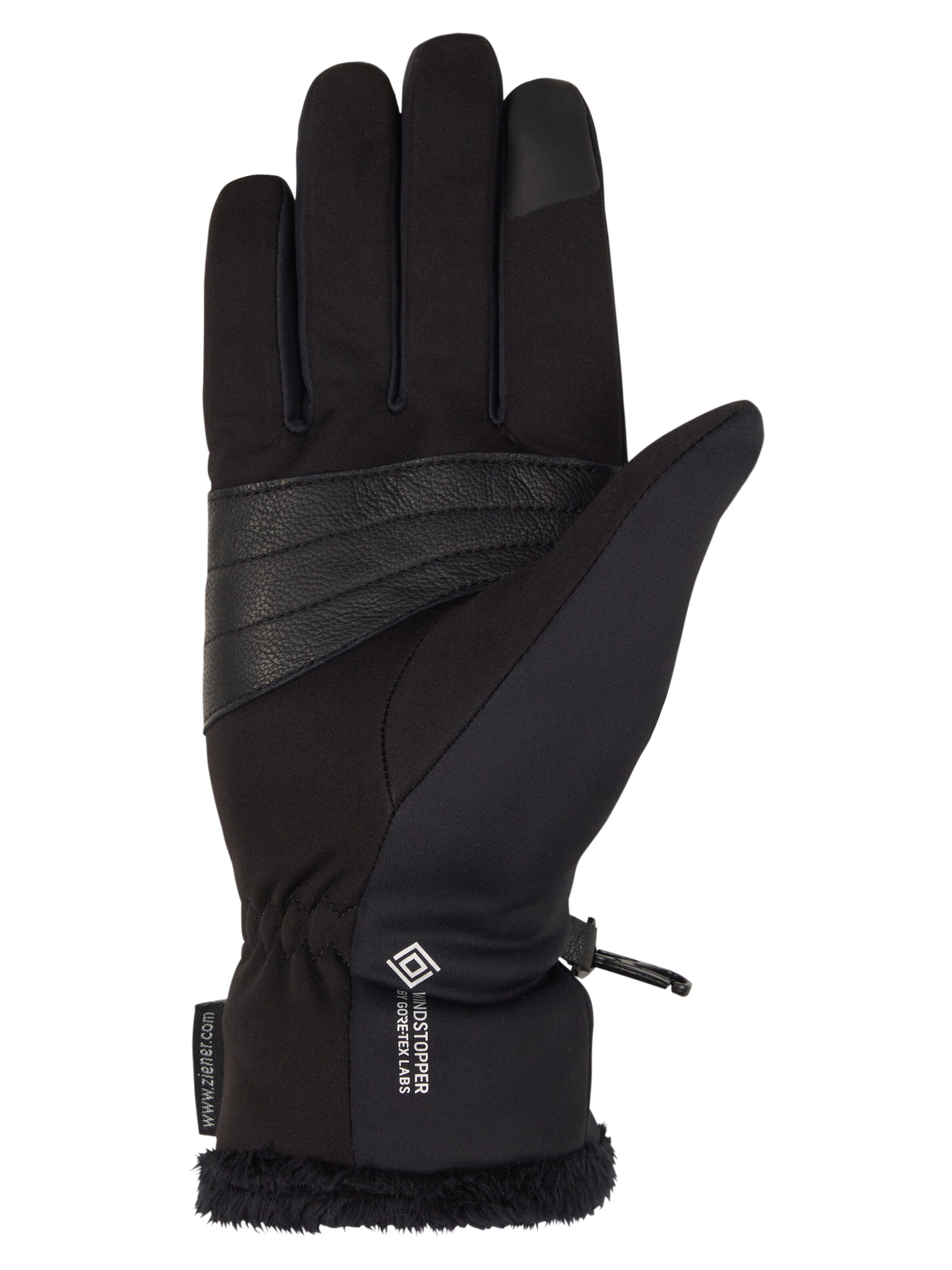 ZIENER Athletic Gloves 'Indiri' in Black