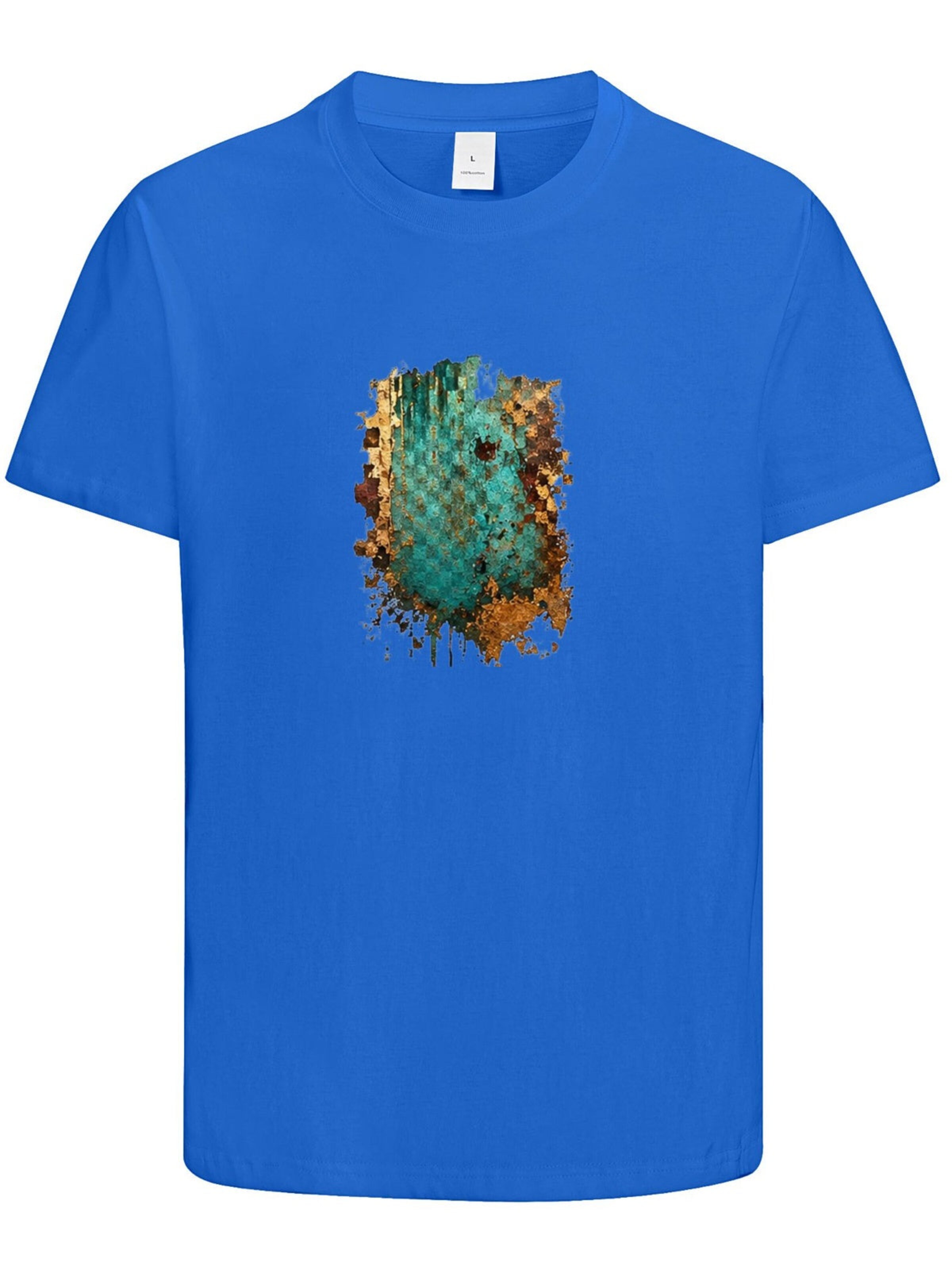 HUSKSWARE Shirt 'Grafik'‌‌ in Blau: Vorderseite