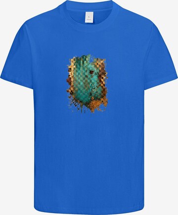HUSKSWARE Shirt 'Grafik' in Blau: Vorderseite