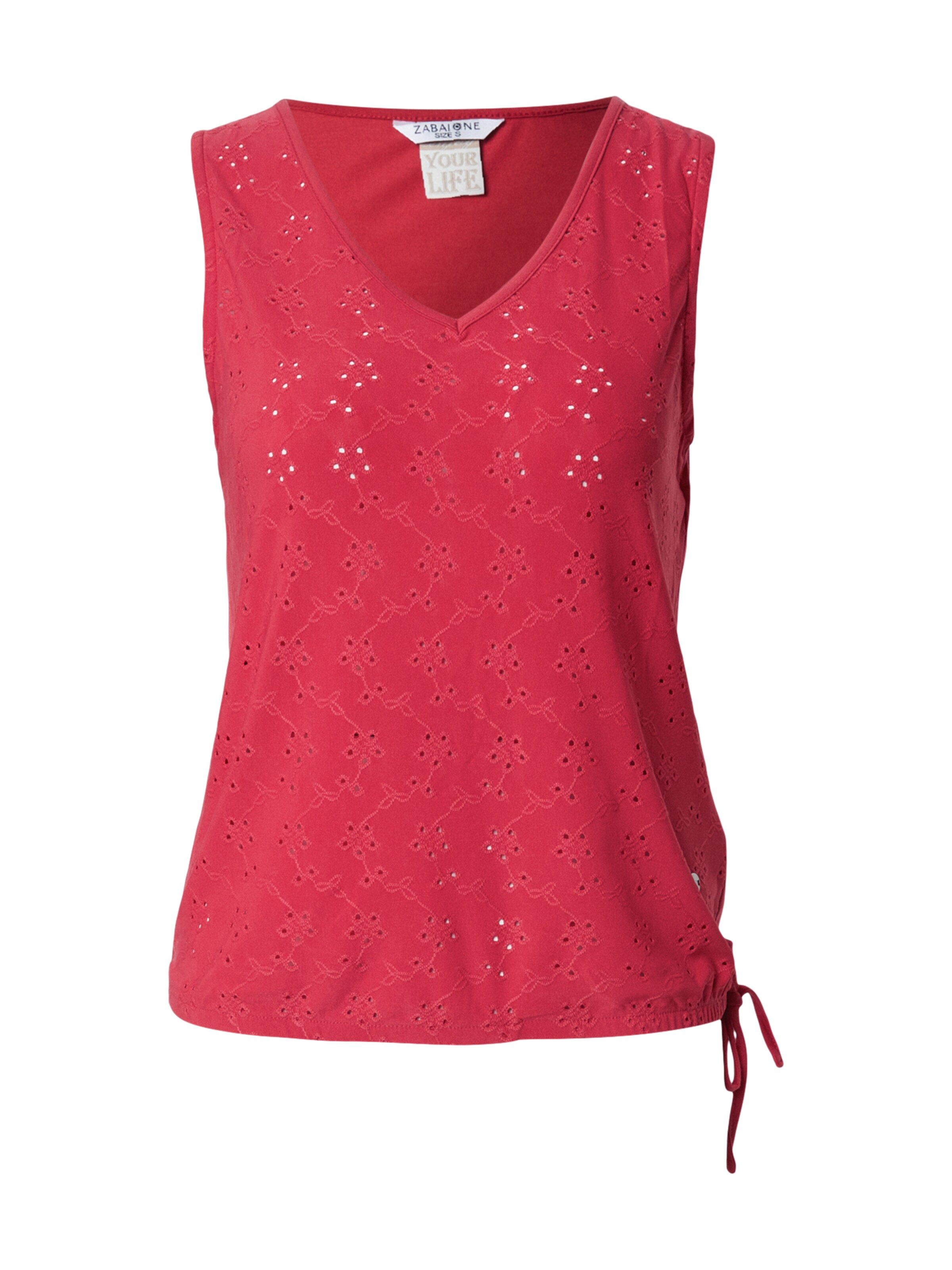 ZABAIONE Top 'Fa44bia' in Rot: Vorderseite