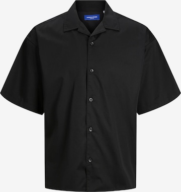 JACK & JONES Comfort fit Button Up Shirt 'Team Bowling ' in Black: front