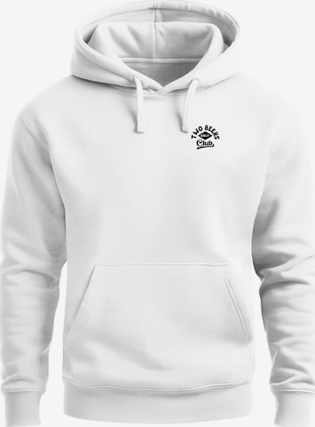 Neverless Sweatshirt 'Two Beers only' in Weiß: Vorderseite