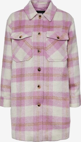 PIECES Between-Seasons Coat 'NELLIE' in Pink: front