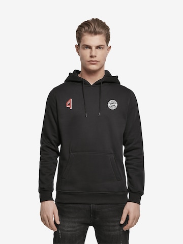 FC BAYERN MÜNCHEN Sweatshirt 'Matthijs de Ligt' in Black: front