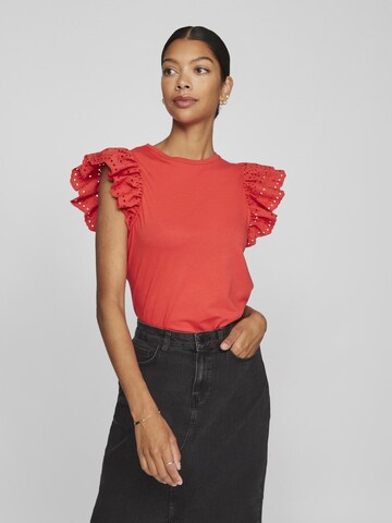 VILA T-Shirt 'VIRedda' in Rot: Vorderseite