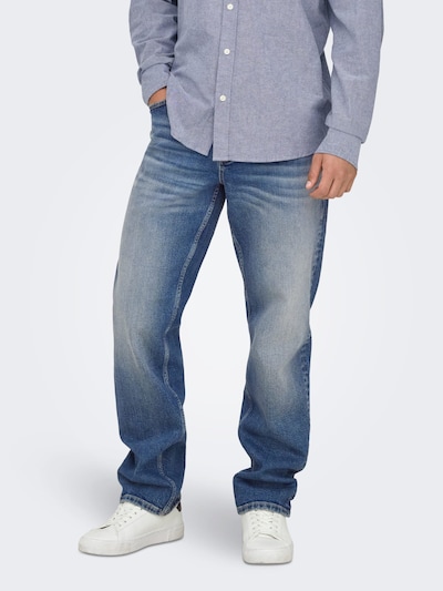 Only & Sons Jeans 'Edge' in 28 in de kleur Blauw denim, Productweergave