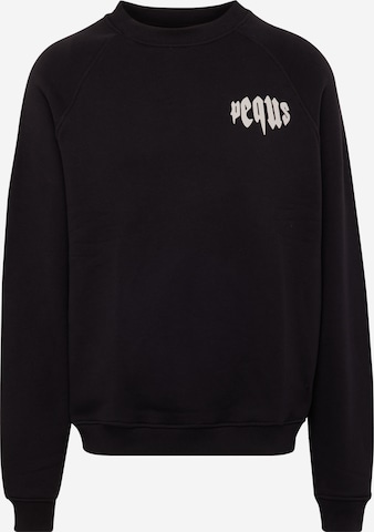 Pequs Sweatshirt 'Mythic' i sort: forside