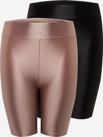 Leggings Urban Classics Curvy pe rosé / negru, Vizualizare produs